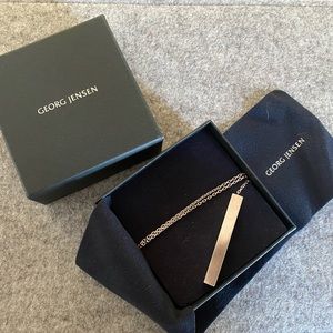 Sterling silver minimalist Danish design necklace